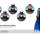 Illustration for article titled Animated Batman Has a Lot of Conflicting Feelings About This Toy Collection of His Expressions